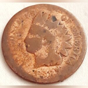 Antique 1887 Indian Head Copper Penny